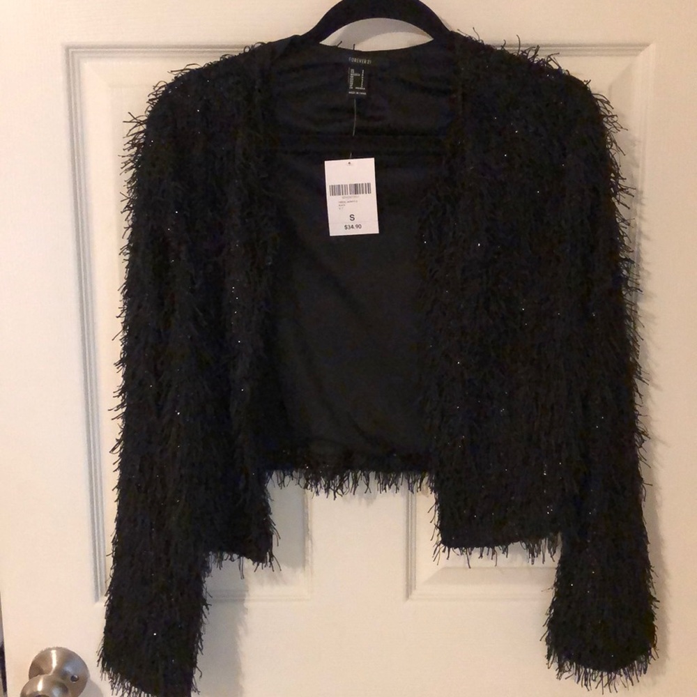 Forever21 Sparkle Black Jacket